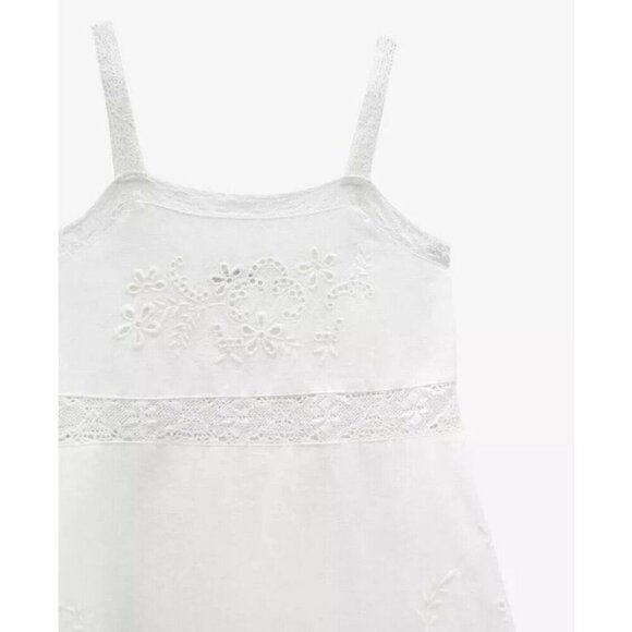 NWT ZARA Women Size M Medium Embroidered Dress 0881/130 White New - Picture 6 of 14